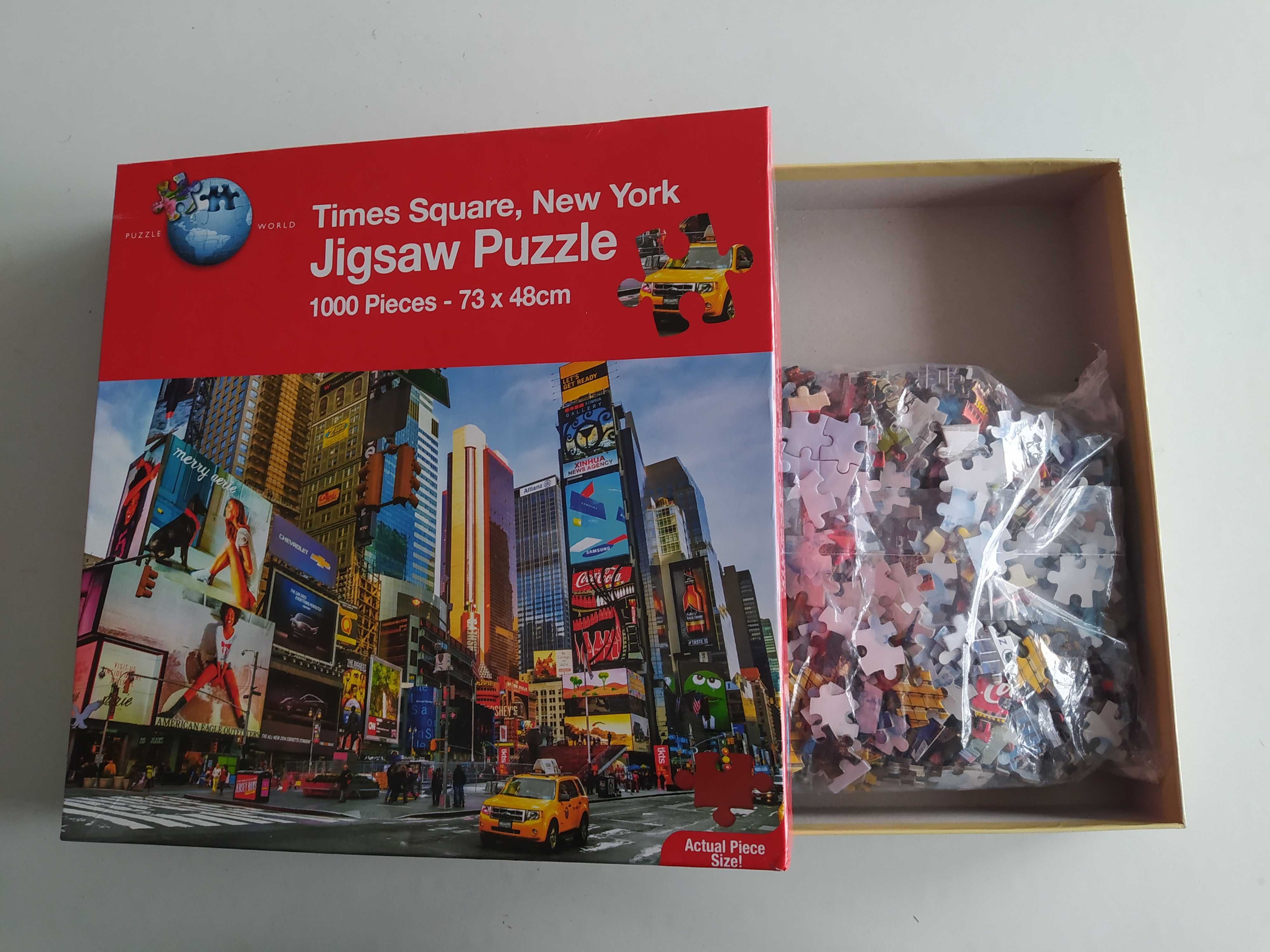 Puzzle 1000 elementów, Nowy York, kompletne, Times Square