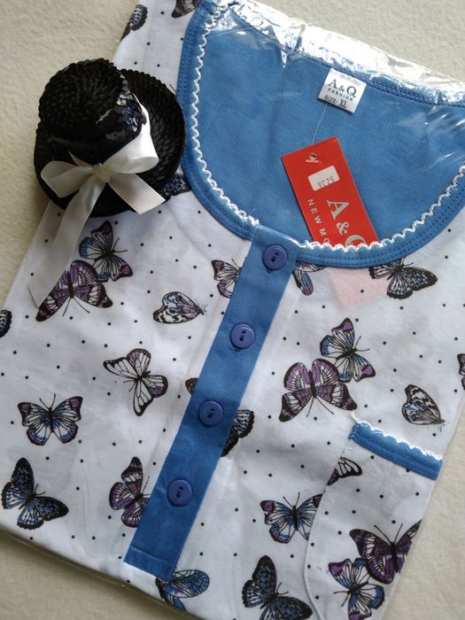 XL 42 Koszula ciążowa nocna piżama do karmienia odpinana rozpinana na