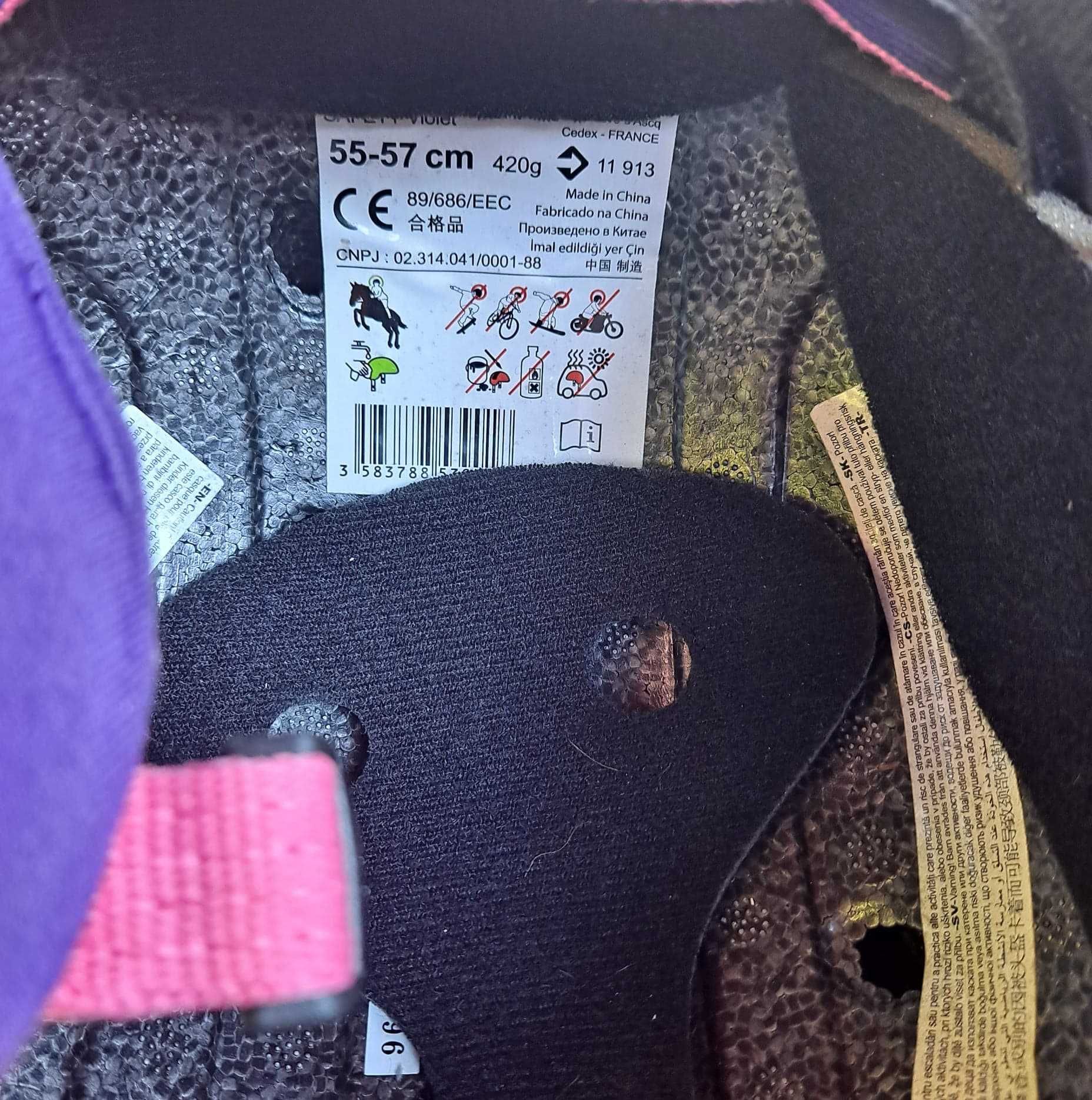 Kask jeździecki Fouganza rozmiar 55-57 cm jak nowy