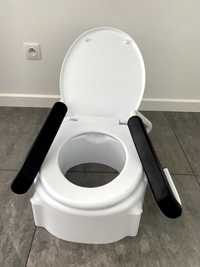 Nakładka na toaletę, regulowana z podłokietnikami Antar - Gwarancja!