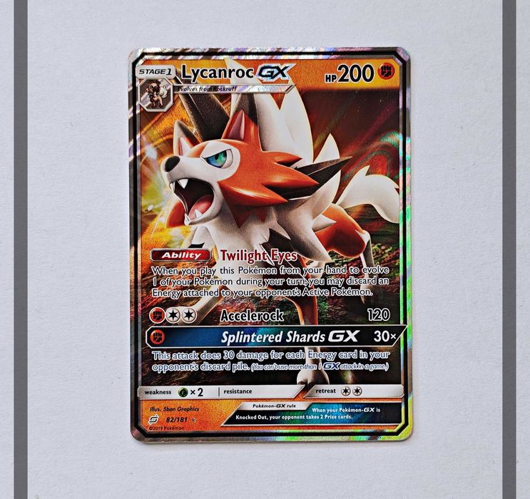 Lycanroc Gx 82/181 TEU Pokemon ENG-NM