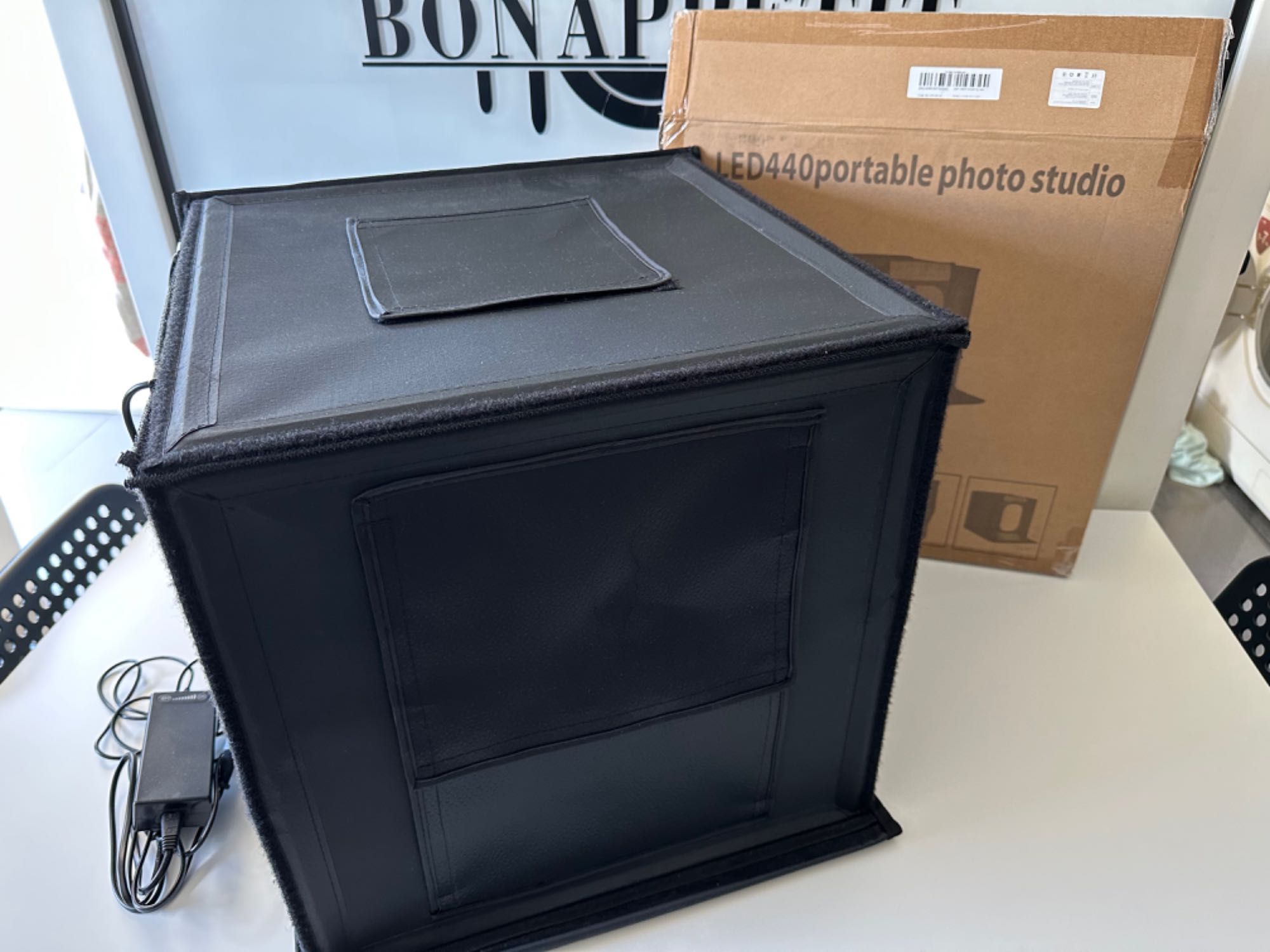Photo Studio Softbox Portátil 45cm c/Luz LED Novo