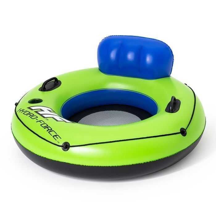 Materac FOTEL Koło Dmuchany 119cm BESTWAY 43108 z oparciem i rączkami