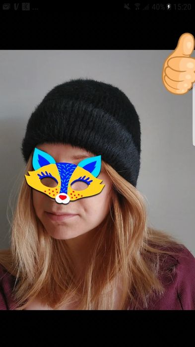 Czarna czapka elegancka