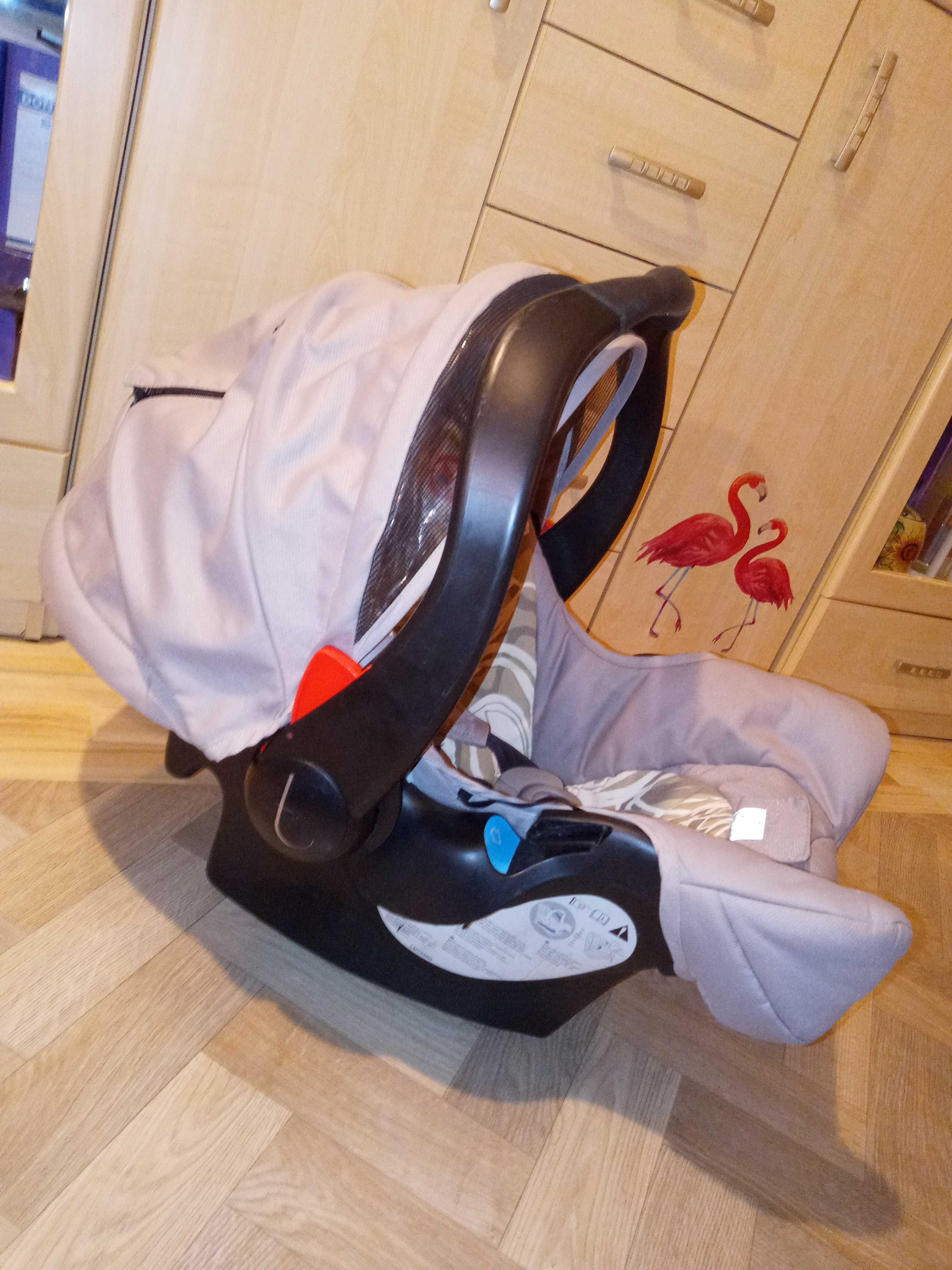 Fotelik samochodowy, nosidełko dla dziecka TEUTONIA 0-13 kg + adapter