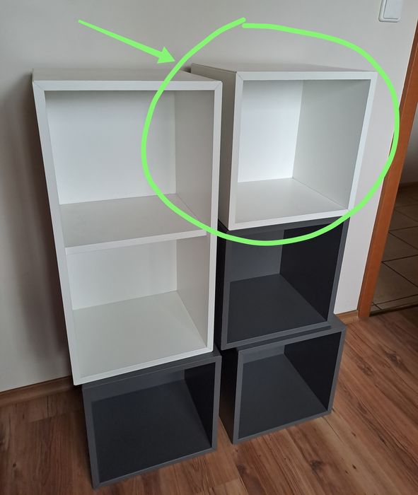 Ikea Eket Biała szafka kubik