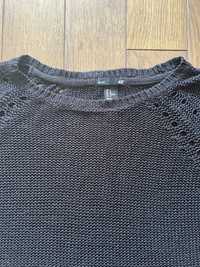 Czarny sweter H&M basic 38 M oversize