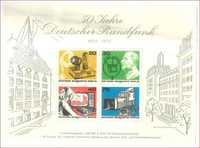 Znaczki pocztowe - Briefmarken 50 Jahre Rundfunk