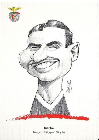 Postais caricaturas jogadores Benfica