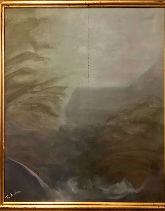 Kolekcja obrazów olejnych na płótnie (5 obrazów), II połowa XX w.