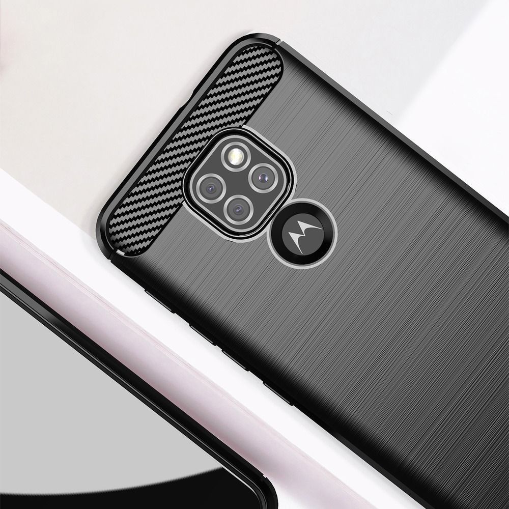 Etui Carbon do Motorola Moto G9 Play / G9 / E7 Plus Black