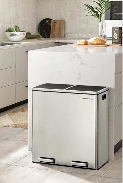 Podwójny kosz na śmieci Songmix 60l