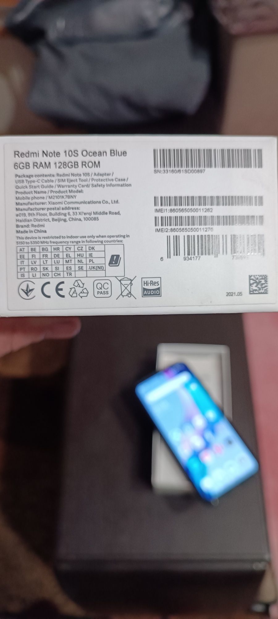 Redmi note 10s 8 на 128