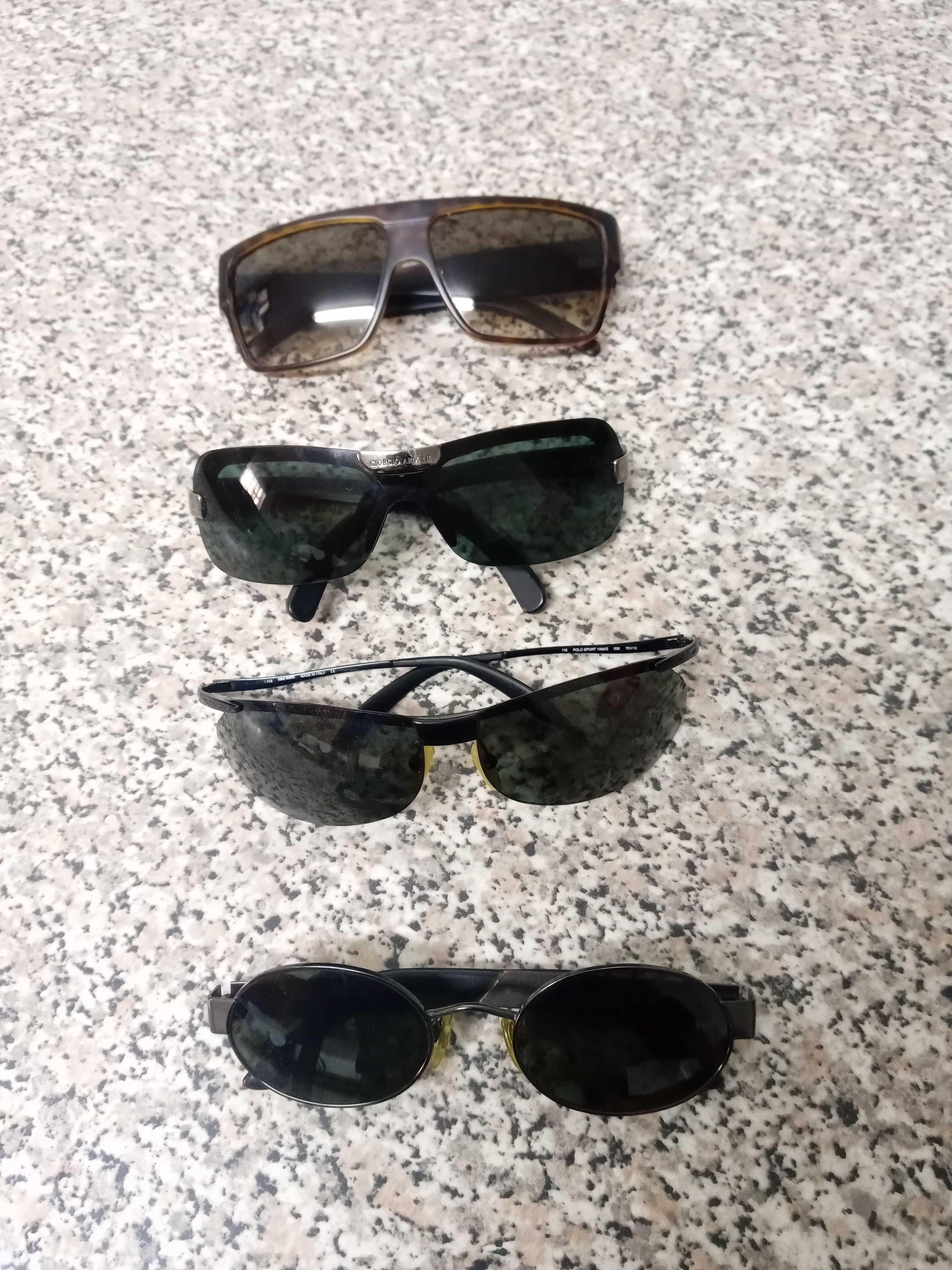 4 pares de oculos de sol para homem