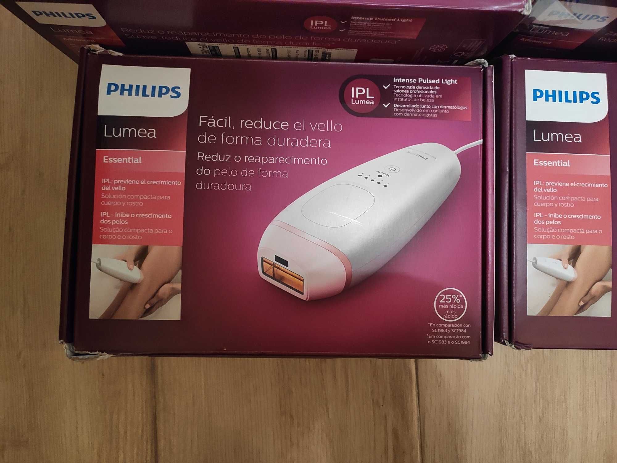 4 Depiladoras Luz Pulsada Philips Lumea Advanced e Essencial