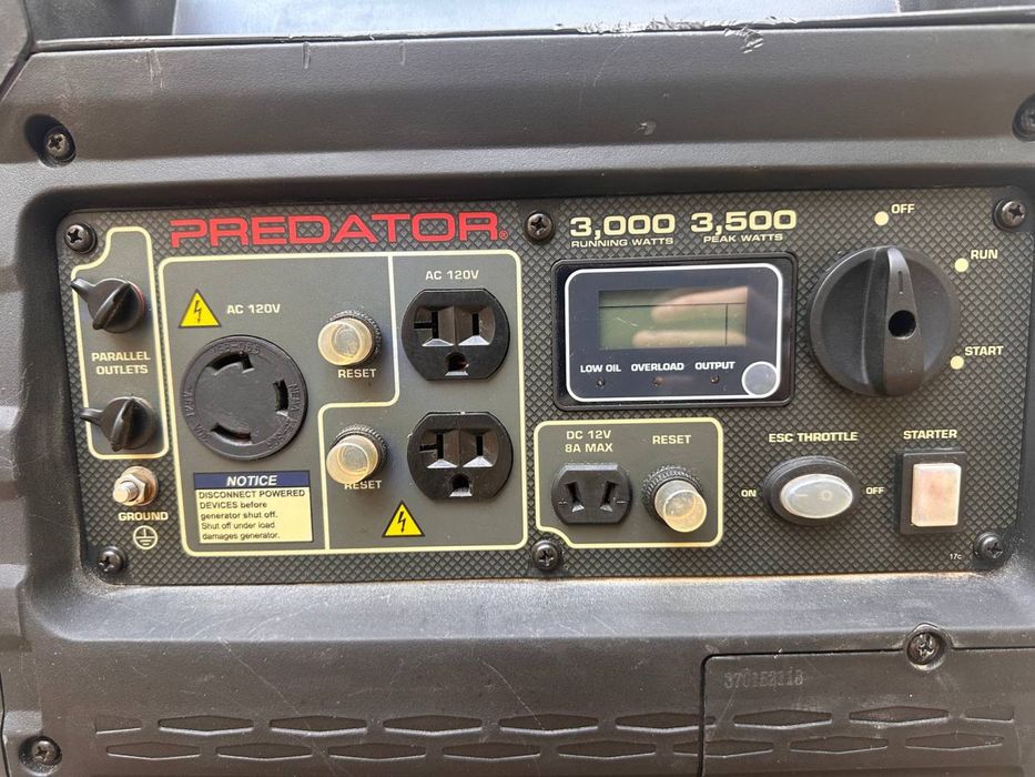 Продається інверторний генератор Predator 3500 120V