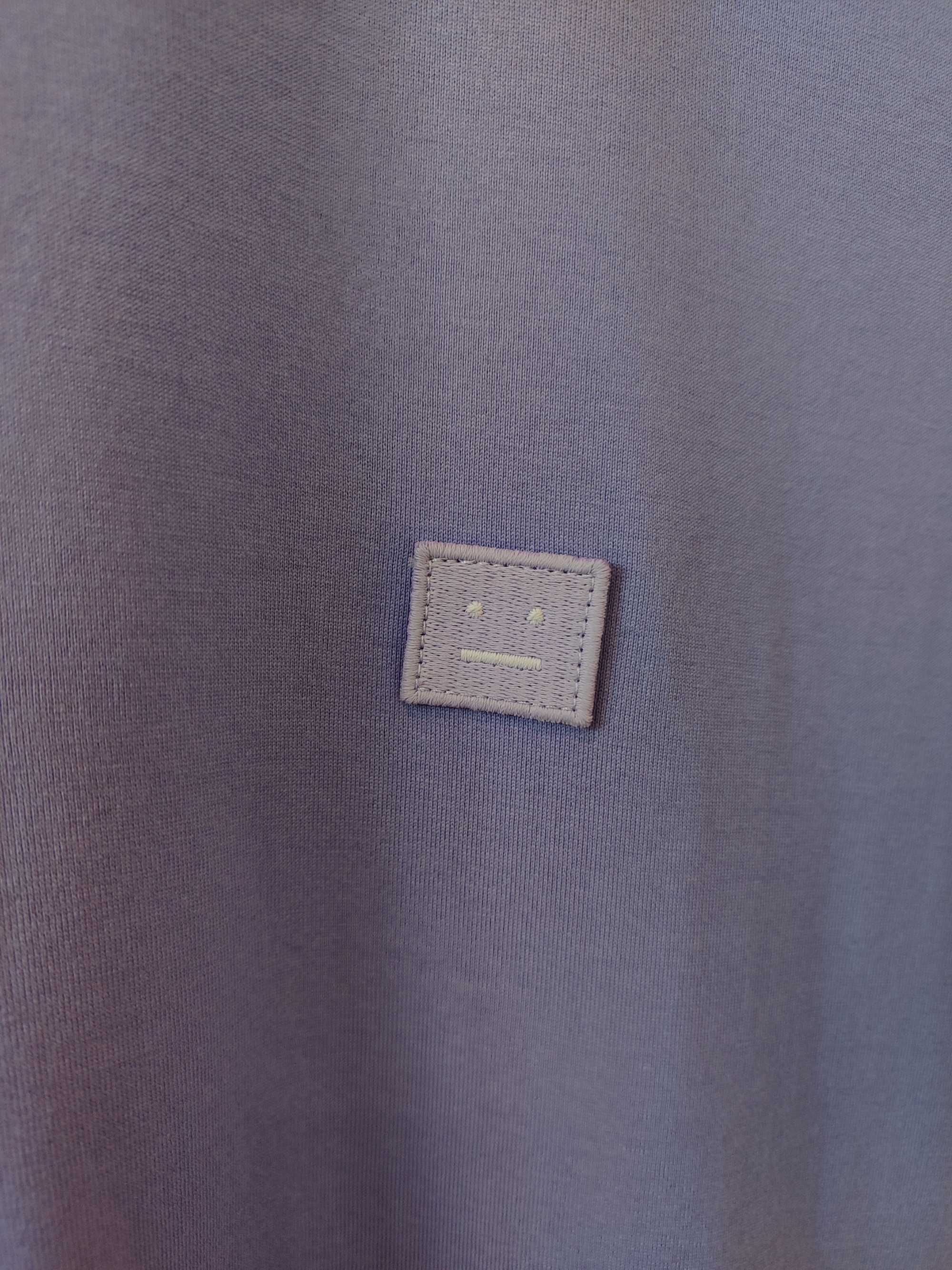 Футболка Acne Studios T-Shirt With Ellison Face Patch Purple