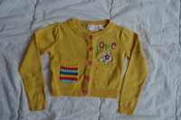 Żółty sweterek kardigan 86