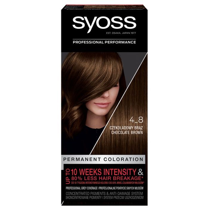 Syoss Permanent Coloration farba do włosów trwale koloryzująca 4_8