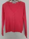 sweter malinowy Zara rozpinany