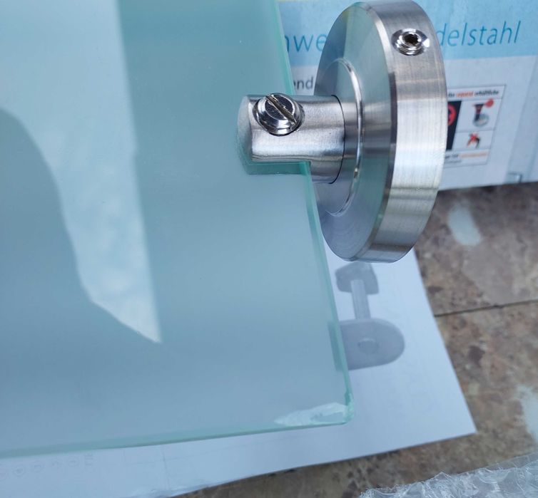 Zestaw do łazienki kubek mydelniczka wieszak półka stal szkło