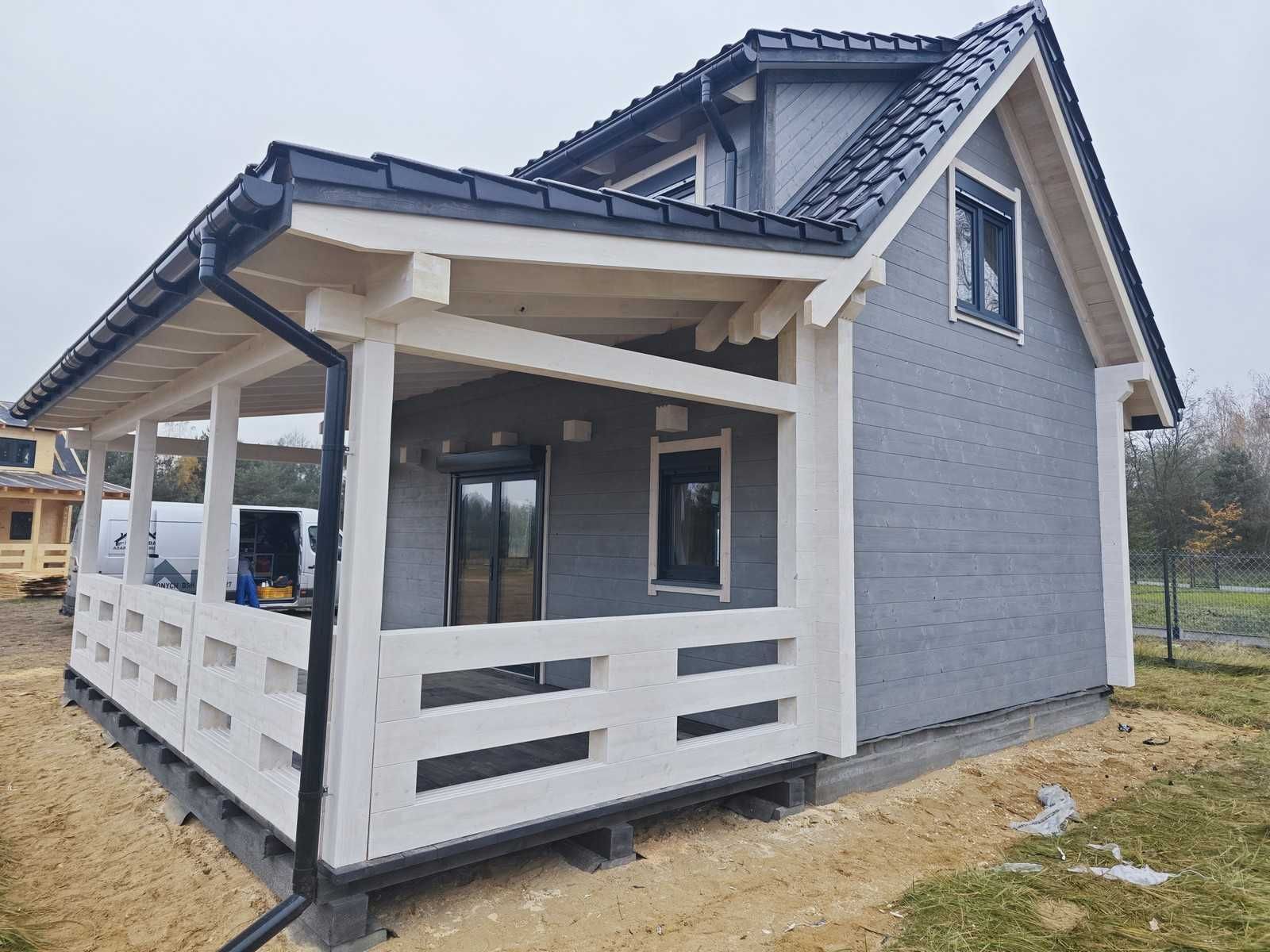 Budowa domków z bali drewnianych, letniskowe, całoroczne