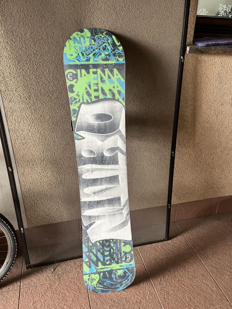 Snowboard 153cm plus wiązania Atomic