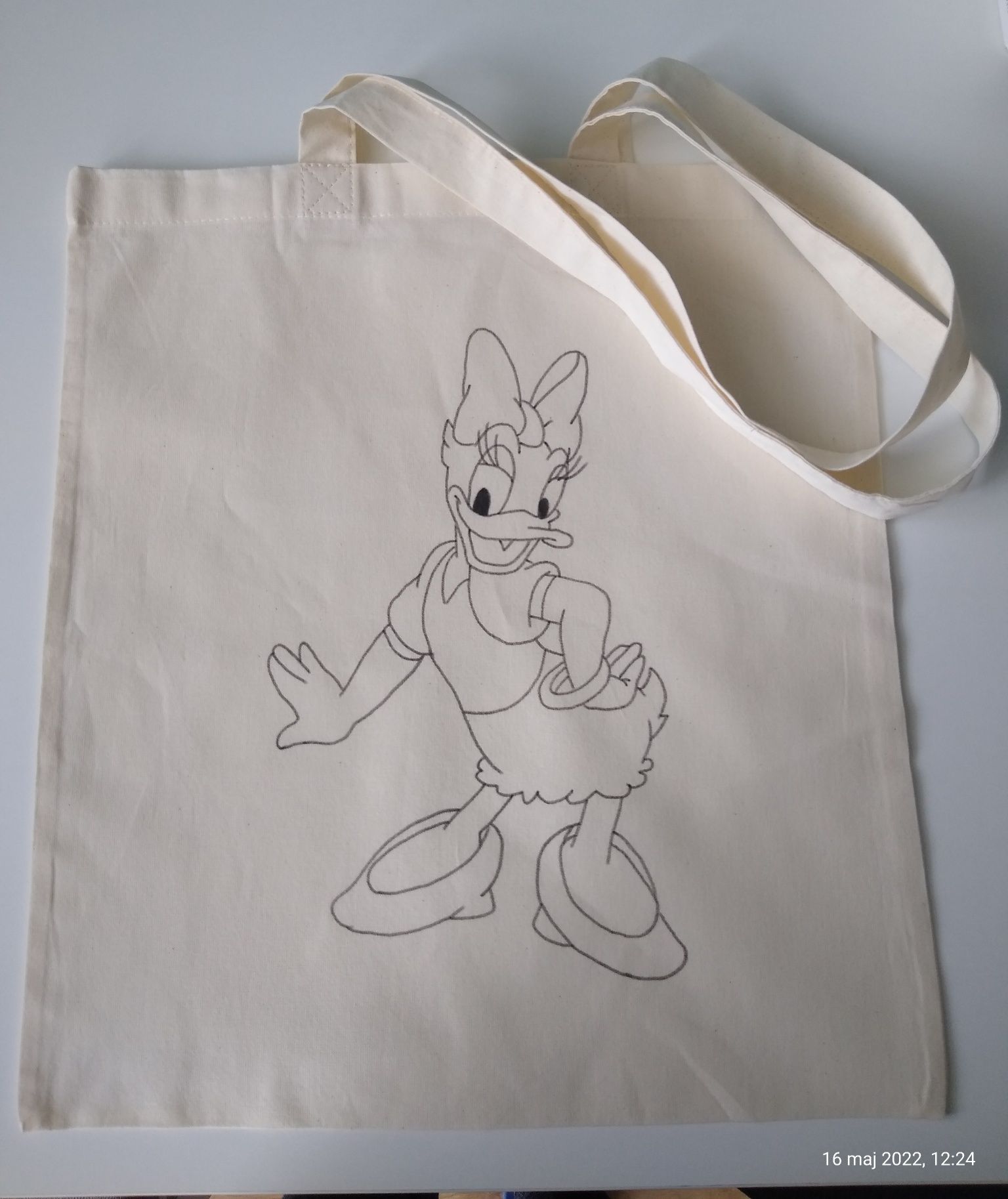 Bawełniana torba na zakupy Handmade kaczka Daisy Walt Disney