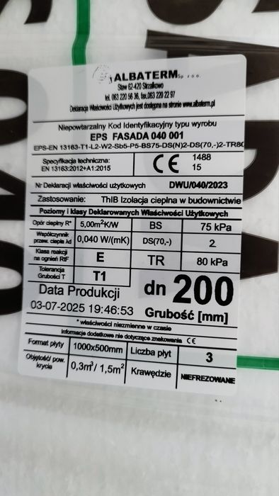 Styropian fasadowy 20 eps 040