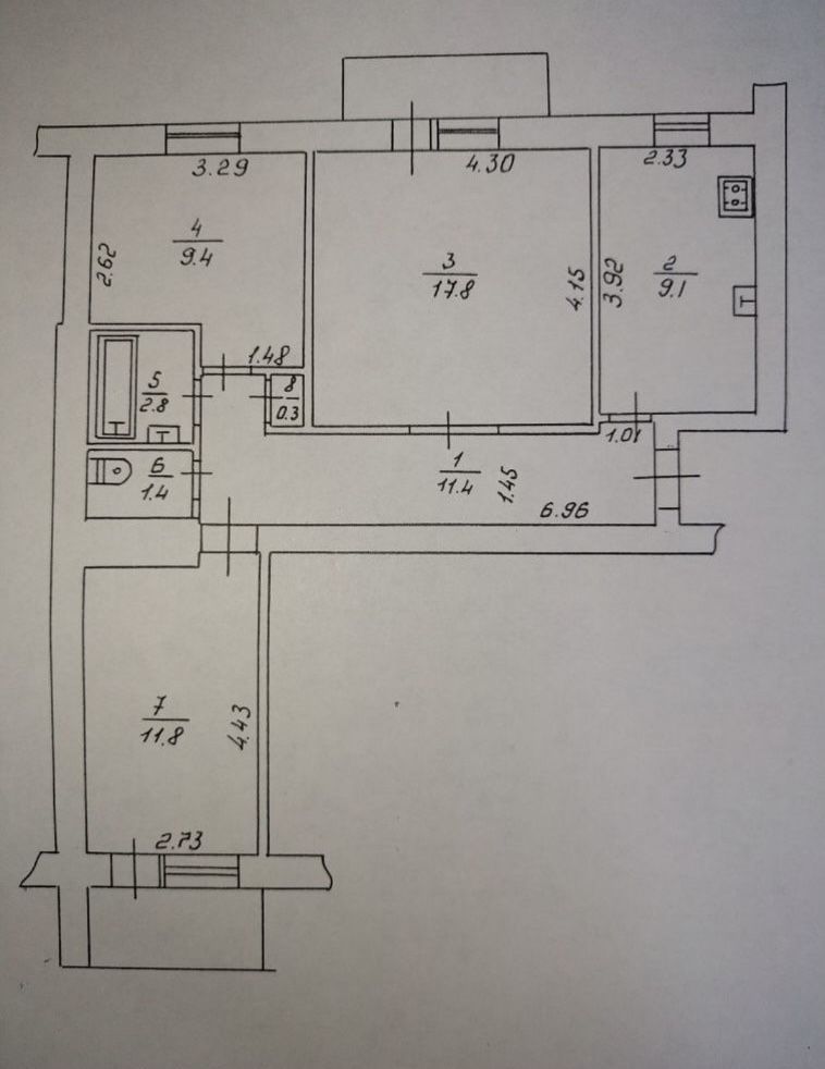 Продаж 3кім квартири, район ГПЗ