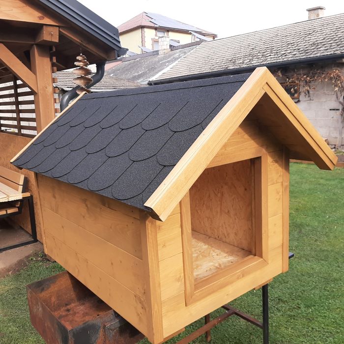Buda dla Psa Domek Dla psa Ocieplona Drewniana Extra Jakość na lata