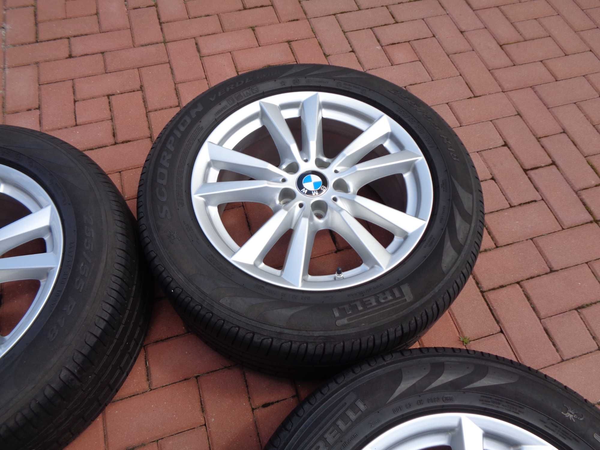 Alufelgi 18 BMW X5 F15 E70 z oponami Pirelli Run Flat czujniki BDB