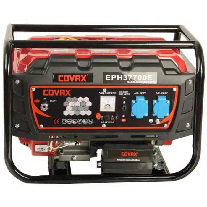 Бензогенератор Covax 3 кВт AVR з мідною обмоткою та електростартером