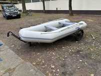 Ponton ProMarine 3,6m, silnik, aku 115Ah, wózek, kotwice, full zestaw