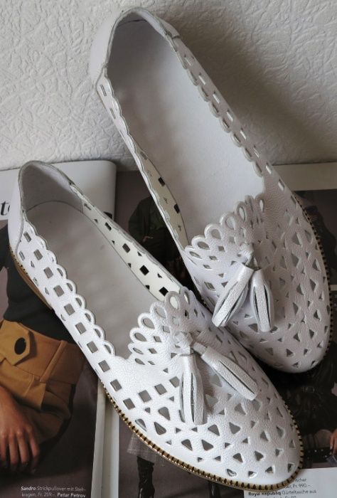 Versace женские белые кожаные балетки перфорация туфли пудра в дырочку