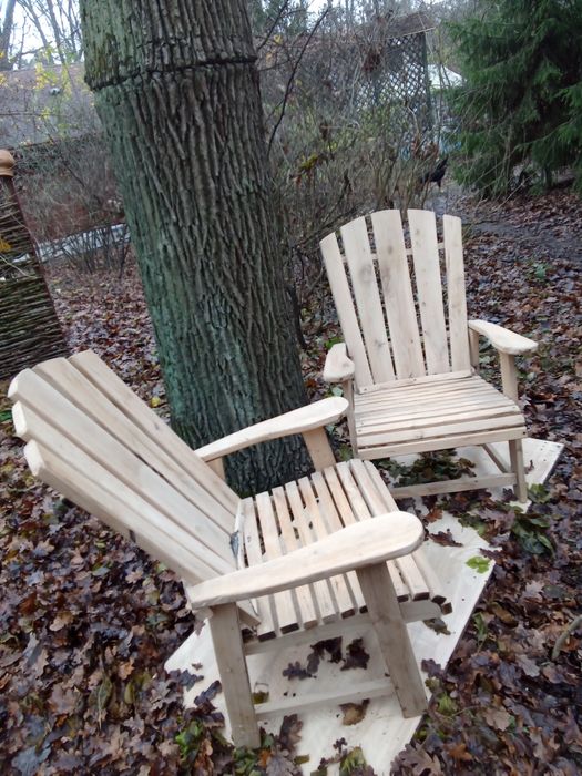 Стілець дубовий садовий