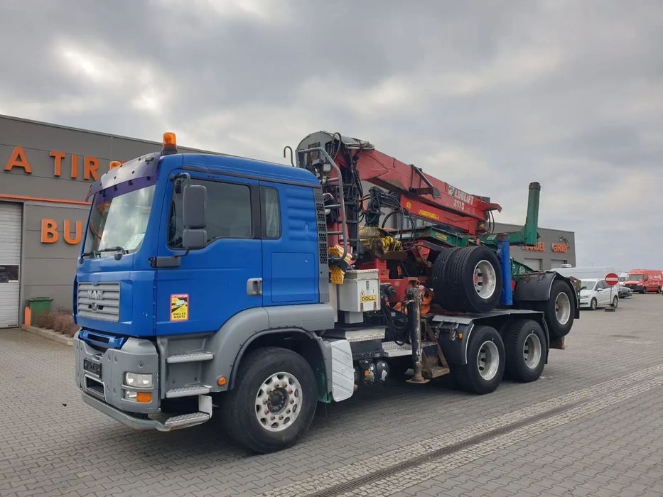 MAN TGA 26.480 6x4 HDS DO DŁUŻYCY DREWNA DRZEWA  nr.271 1.Wł Import z DE 6x4 Loglift 251S80A DOLL Skóra Klima Alufelgi