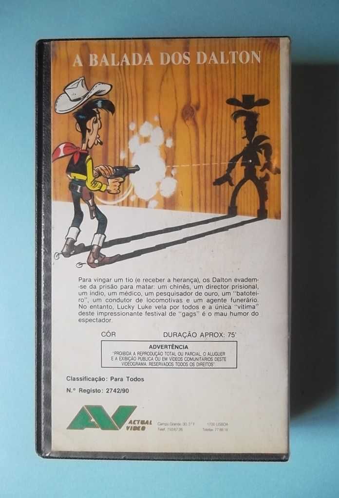 Cassete VHS do LUCKY LUKE