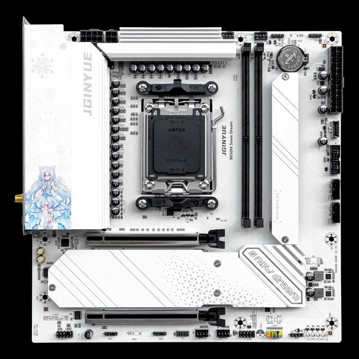 Материнська плата JGINYUE B650M Snow Dream
