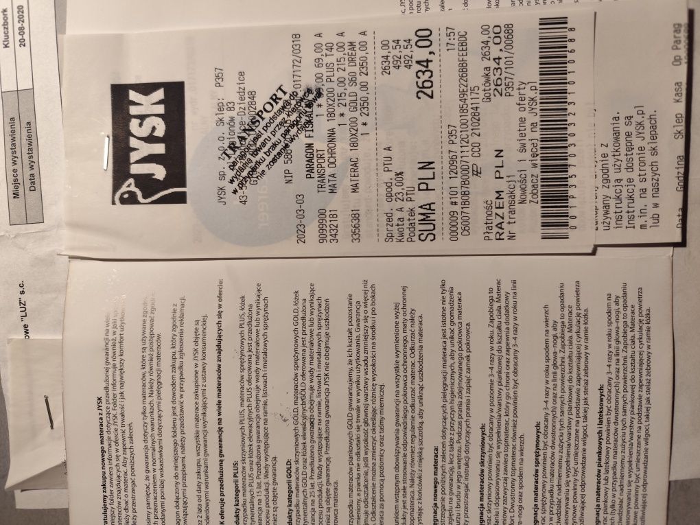 Łóżko tapicerowane 180 x 200 z materacem