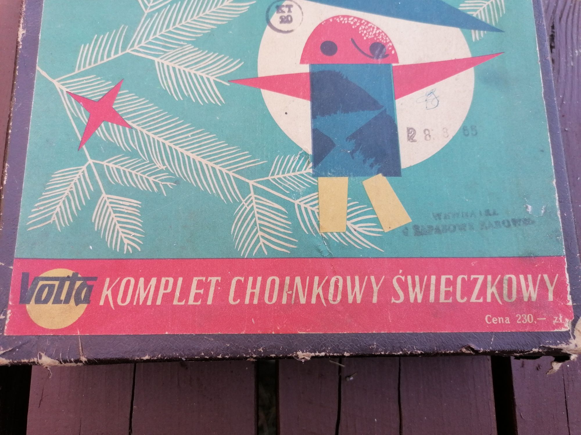 Lampki choinkowe PRL.