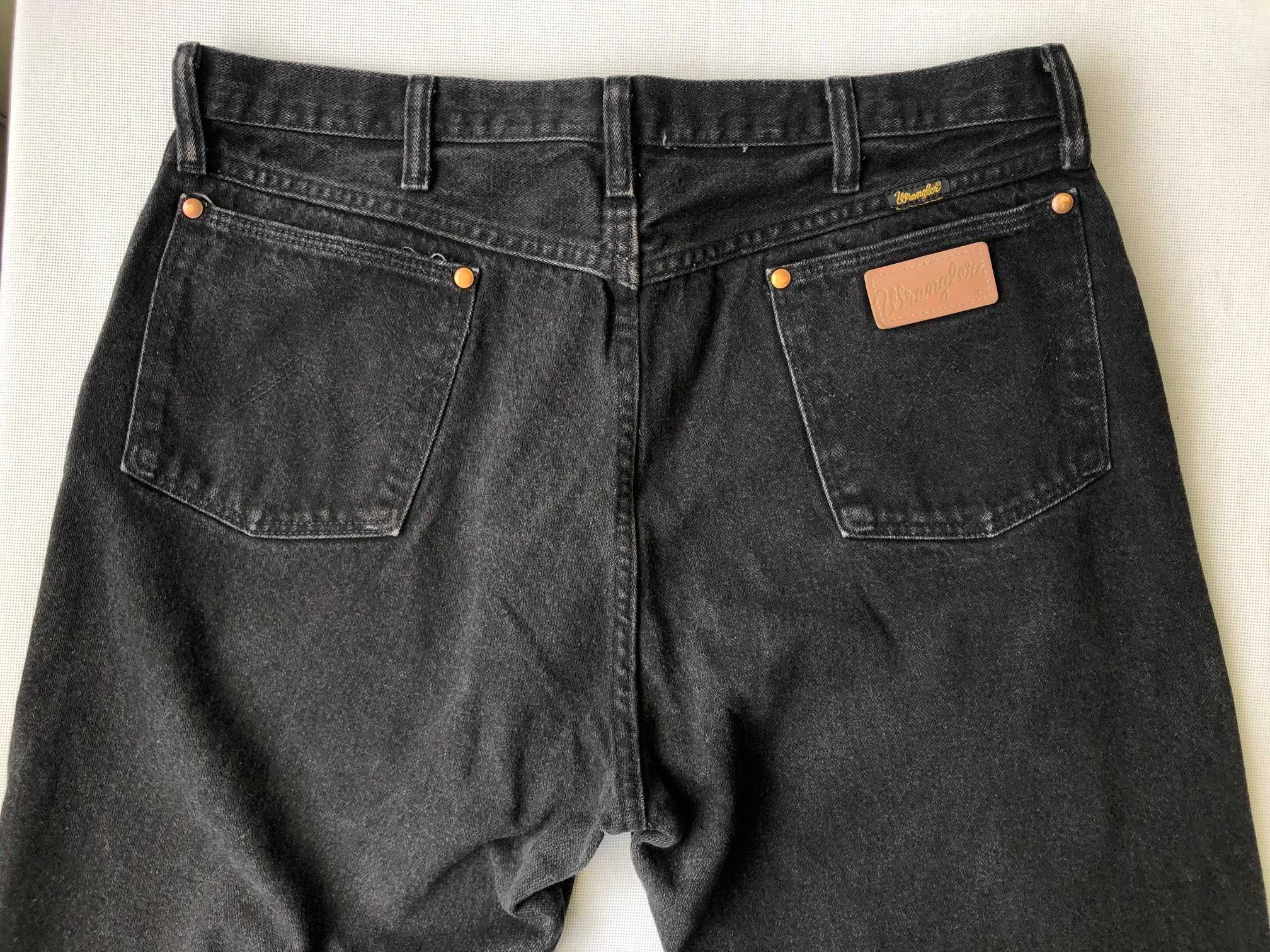 Джинсы мужские Wrangler Shadow Black Original Fit 13MWZWK, Made in USA