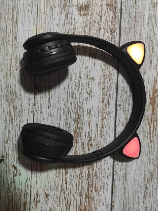 Дитячі навушники котячі вушка,безпровідні bluetooth ,є у Львові