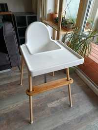 Krzesełko ANTILOP IKEA z podnóżkiem ANTILDA