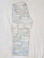 Spodnie 3/4 jeans military desert - rozmiar S/M