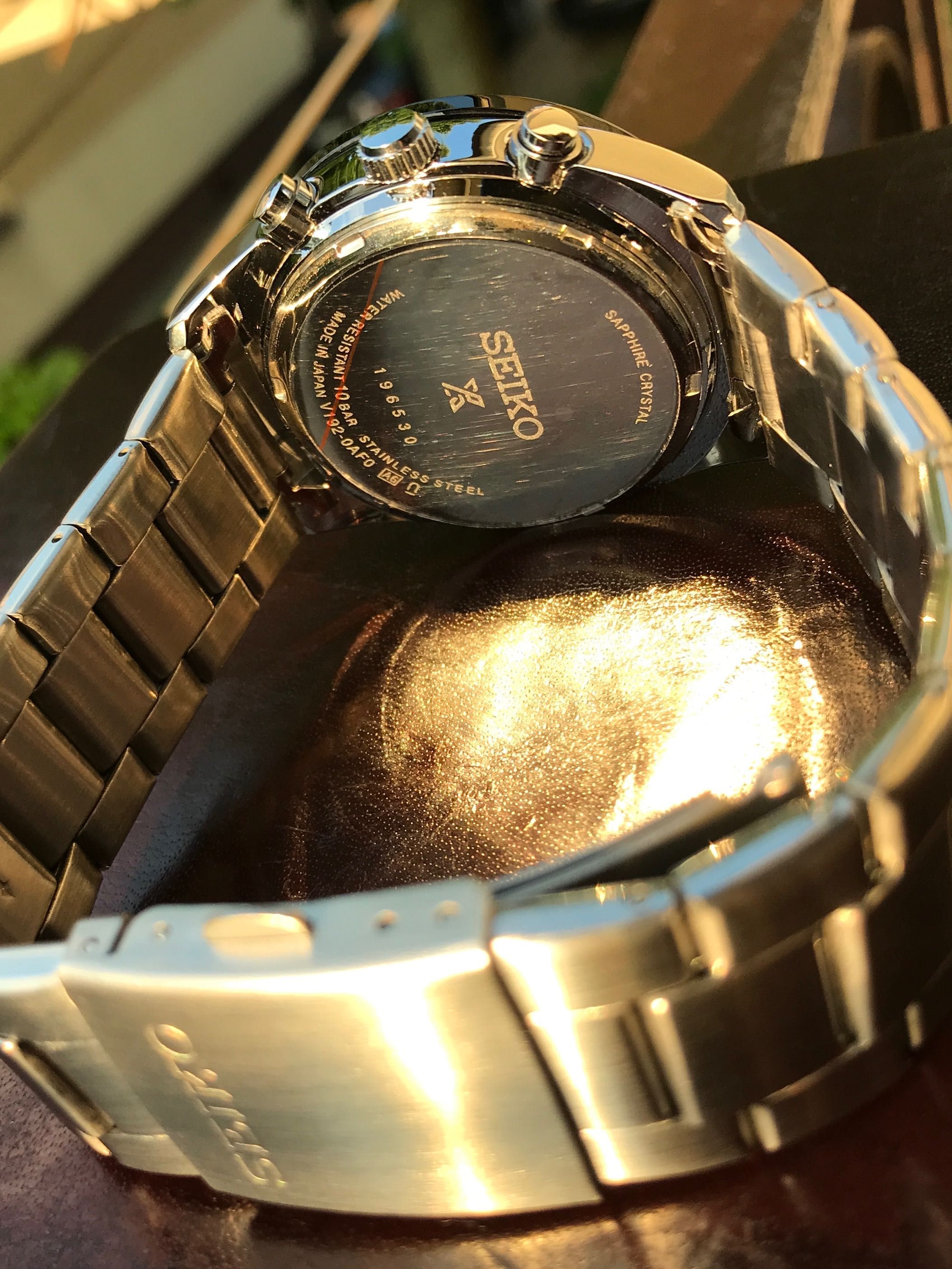 Zegarek Seiko Mod SSC813 Panda, Solar Speedtimer Chronograph