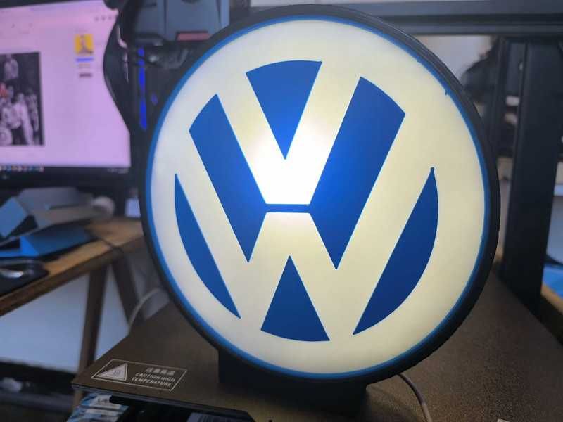 Luminária decorativa / Lightbox Volkswagen (VW)