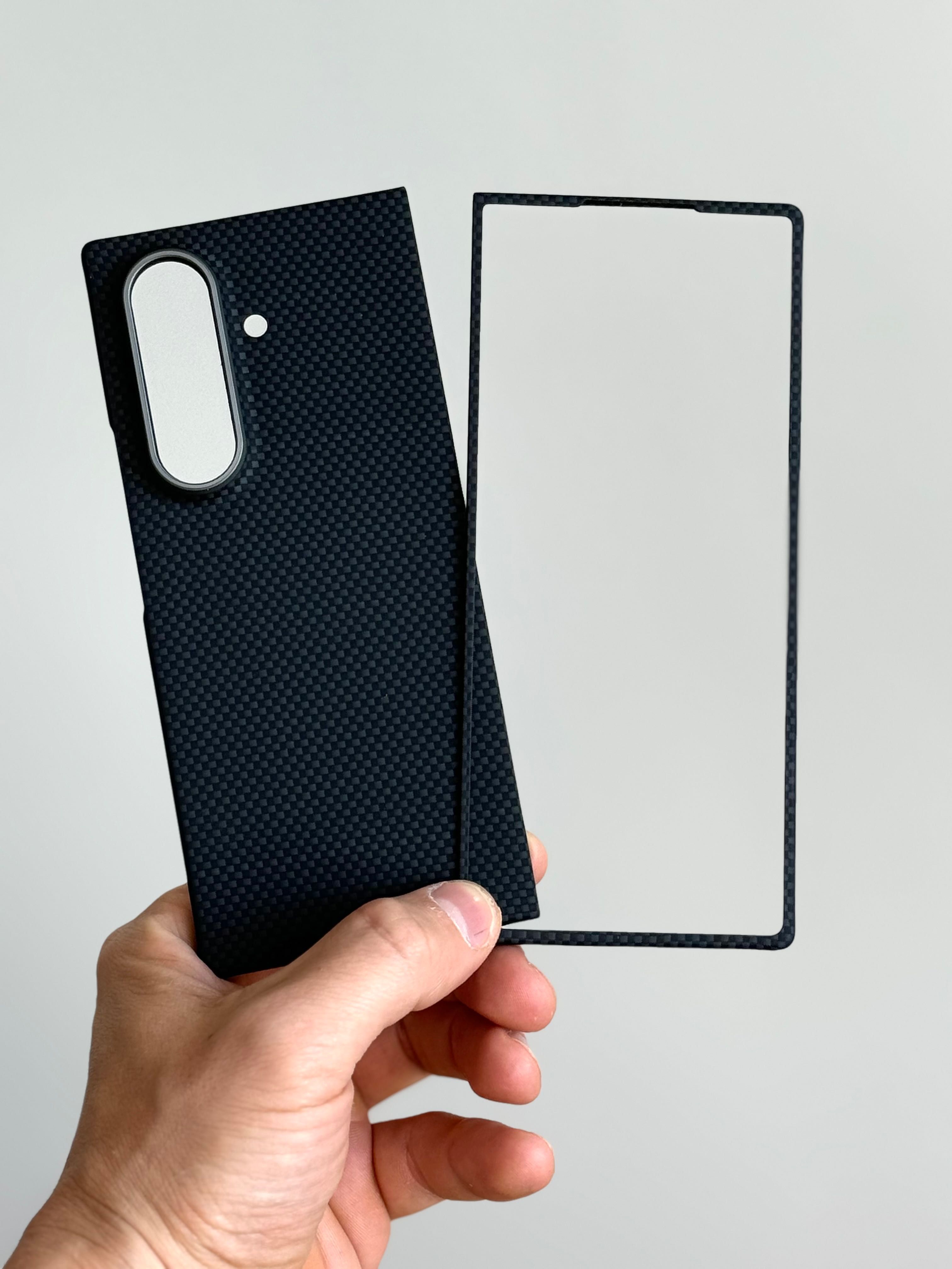 Карбоновый чехол Galaxy Fold 7 с MagSafe (Plain текстура)