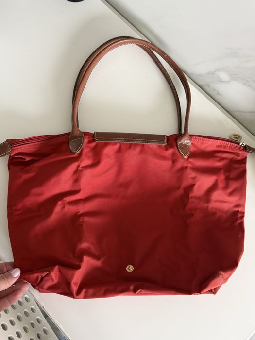 LONGCHAMP Le Pliage – Vermelha (Tamanho Grande)