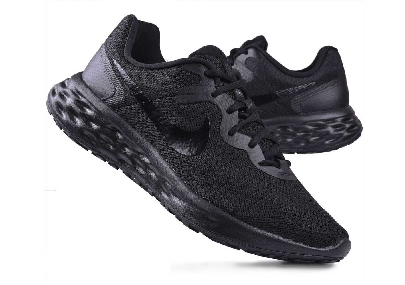 Buty Męskie Sportowe Nike Revolution 6 czarne - 42,5 [WYSYŁKA 24H]